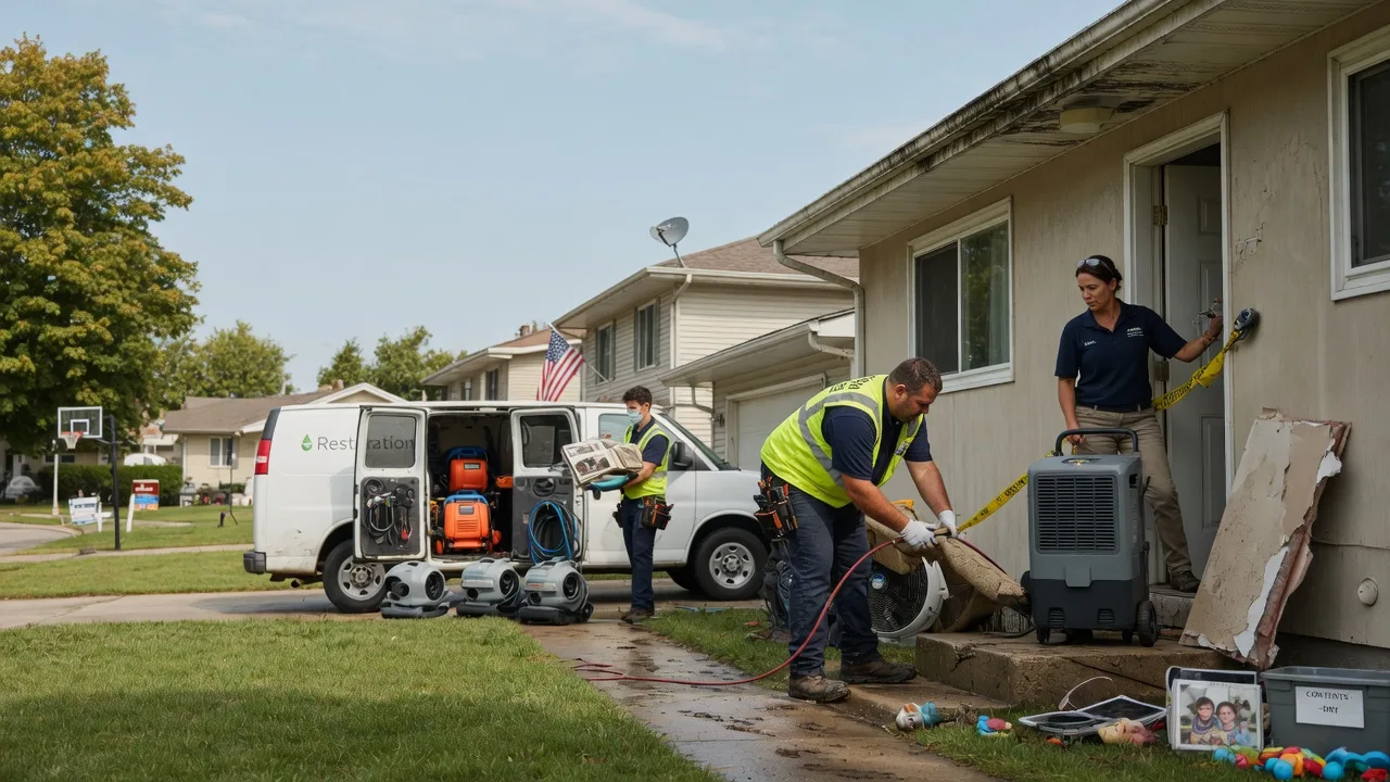 Water Damage Restoration in Plainville, IL near me